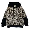 Pullover Kids Girls Sorto Capuz Quarte Caso de Natal meninos adolescentes Baby Zebra Pattern Casual 4 12 anos 220924