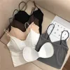 Bustier Corsetti INS Spaghetti Strap Tinta unita Petto avvolgente Seta di ghiaccio Sling Tube Top Senza cuciture Bella schiena Intimo Donna Top Ragazza