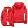 Heren Jackets Heren Hoodie Spring en Autumn Casual Jacket Pure Color Sportswear Zipper