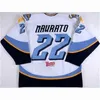 GLA Thr Toledo Walleye 22 Naurato 30 Pearce 35 Pearce 86 Evan Rankin 100% Borduurwerk Custom Elke naam of nummer Mens Womens Youth Hockey Jersey