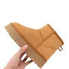 부츠 부츠 겨울 여성 Tasam Boot 호주 Tazz 슬리퍼 푹신한 플랫폼 발목 스노우 패션 디자이너 하우스 슬리퍼 Chestnut Black