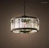 Anhängerlampen moderner Vintage Kristall Kronleuchter Licht hängende Lichtdecke montierte Kronleuchter Lampe für häusliche El Villa Dekor