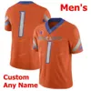 Custom Boise Broncos College Football Jerseys 1 Cedrick Wilson Jr. 10 Chase Cord 11 Kellen Moore 16 SJ Hn Hightower Men Women Cousue