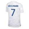 Franse club volledige sets 2022 voetbalshirt 2023 Benzema mbappe griezmann saliba coman pavard Kante maillot de voet equipe maillots kids kit vrouwen mannen voetbal shirt