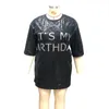 Платья больших размеров женские 5xl на день рождения с блестками вечерние 2022 Летняя женская повседневная черная юбка женские наряды оптовая продажа одежды