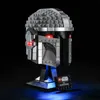 Lego Building Block Star Wars 75328 Mandalorian Casque LED Lumières Jouets Faits À La Main Ameublement Cadeaux