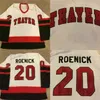 Gla Mit #20 Jeremy Roenick Thayer Academy High School Jersey 100% Stitched Embroidery s Hockey Jerseys White VINTAGE
