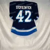 GLA MITNESS Custom Manitoba Moose Hockey Jersey Ahl Austin Poganski Leon Gawanke David Gustafsson Ville Heinola Jeff Malott Cole Maier Thomas