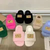 2023 Designer Women Bedroom Home wool Slides slippers Classic Luxury Fur Fluffy Furry Warm letters Sandals Outer wear thick bottom casual all-match plush slippers