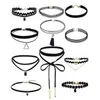 Velvet choker ketting voor vrouwen vintage sexy kanten ketting met hangers gothic meid nek sieraden accessoires gc1635