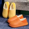 Slippers Waterproof Winter Plush Women Home Warm Shoes Indoor Out Leather Cotton Unisex Men 220924