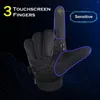 Gants de cyclisme hommes hiver étanche écran tactile poche anti-dérapant polaire thermique Sport vélo vélo vtt