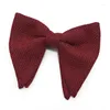 Bow Ties High Quality Knitted Fashion Suits Bowtie Women Classic Big Bowknot For Men Formal Wedding Butterfly Cravat