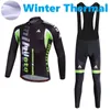 2024 Pro Mens Black Green Winter Cycling Jersey Set Long Sleeve Mountain Bike Cycling Clothing Breattable Mtb Bicycle Clothes Wear Suit B35