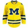 College Hockey Wears NEW College Hockey Wears 2022 NCAA Custom Michigan Wolverines Stitched Hockey Jersey 6 Jack Summers 7 Nick Blankenburg 9 Eric Ciccolini 10 M