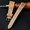 18 mm 19 mm 20 mm 21 mm 22 mm braunes weiches Kalbslederarmband für Armbanduhren