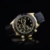 Klassiek merk luxe riem Golden Men Quartz horloge roestvrijstalen datum waterdichte polshorloge mannelijke modebedrijfsbedrijfsklok aaa