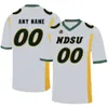 SJ Custom Ndsu Bison College Footbalt Jersey 18 Адам Кофилд 20 Шепард 28 Ty Brooks 30 Clark 4 Dimitri Williams Мужчины Женщины молодежь сшиты