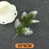 Decorative Flowers Christmas Decorations Pet Simulation Pine Leaf Cuttings Needles Tree Wreath Handmade DIY Accessories Cake Cutting