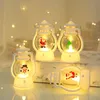 Świąteczna lampa naftowa Święty Mikołaj Claus Handheld Light Choink Tree Snowman Night Light