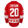 GLA MIT MENS 1980 CCCP Ryssland Hockey Jersey 20 Vladislav Tretiak 24 Sergei Makarov 100% Sömda Red Hockey Jerseys billiga S-XXXL