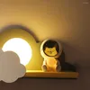 Night Lights Creative Galaxy Guardian Astronaut Light Bedroom Ornaments Home Table Decoration Kids Toys Birthday Gift