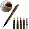 噴水ペン噴水ペン半透明ブラックYong Sheng 699 Vackum Filling Fountainpen Fine Nib Pen School Office Supplies文房具601A 220923