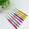 Hook Needles Crochet New Candy Color Plastic Handle Stainless Steel Crochet