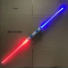 LED Fidget Toy Laser Sword 2 in 1 Lightsaber Color Retractable Induction Light Gift For Kids