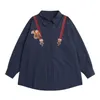 Женские блузкие рубашки весенний высококачественный дизайн моды Женский хлопковой блузка с длинным рукавом выключить воротнички.