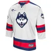 Le hockey universitaire porte un nouveau maillot de hockey universitaire cousu NCAA UCONN Huskies 2022 8 Carter Turnbull 14 Zac Robbins 16 Jake Flynn 17 Marc G