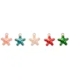 Beads 10/20/30pcs Multicolor Starfish Charms Alloy Enamel Earring Pendant Charm Drop Oil Jewelry Finding For Making Bracelet Keychain