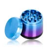 2022 New 56mm conical gradient metal smoke grinder 4-layer aluminum alloy colorful herb grinder