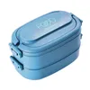 Dijkartikelen Sets draagbare lunchbox voor volwassen geïsoleerde container fruitsalade magnetron servies lunchbox kinderen