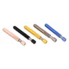 2022 New spring aluminum alloy mini pipe portable cleaning metal small pipe snuff Logo OEM pipe