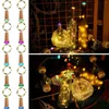 Saiten 10 Sets Flasche Korkkupferdraht LED LED Sade Lichter f￼r Wein DIY -Handwerksprojekte Weihnachten und Hochzeitsdekoration