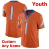 Custom Boise Broncos College Football Jerseys 1 Cedrick Wilson Jr. 10 Chase Cord 11 Kellen Moore 16 SJ Hn Hightower Men Women Cousue