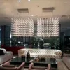 Pendant Lamps Stainless Steel Light Art LED Lights Starry Sky Suspension Exhibition Hall Engineering Home Lighting No68