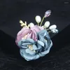 Brooches I-Remiel Handmade Upscale Fabric Brooch Female Flower Coat Cardigan Pin For Women Shawl Dress Suit Shirt Accessories