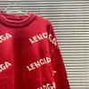 Balencaigalies Balencigalies Tasarımcı Erkek Sweaters Renkleri Kadın Kıdemli Klasik Eğlence Örgü 18 Maglione Sonbahar Kış Sıcak Tut PC8R