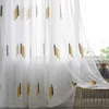 Tenda Tende moderne in tulle per la camera dei bambini Il soggiorno Trattamenti per bambini Sheer Voile Kitchen Drapes Decor