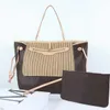 High Qulity Designer Bag Womens Handbags Crossbody Fashion Leather Wallet Sac de Luxe Femme Icke-perfored com2pcs