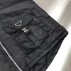 2022 nuova moda gilet di alta qualità tasche cuciture design nylon lusso nero collare da uomo gilet cappotto