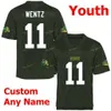 SJ Custom Ndsu Bison College Footbalt Jersey 18 Адам Кофилд 20 Шепард 28 Ty Brooks 30 Clark 4 Dimitri Williams Мужчины Женщины молодежь сшиты