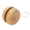 Yoyo 3 pezzi giocattolo in legno colore mini rotondo fai da te palla per bambini artigianato fatto a mano giocattoli di legno per bambini Yo Yo Yo creativo per regalo per bambini 220924