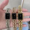 Montre de Luxe Womens Watches 26.1x20mm Importerad Swiss Movement 316L Steel Case Diamond Watch Restoring Ancient Ways of Sugar Wristwatches