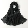 Модный простые шифоновые шарф шарф мусульманские платки