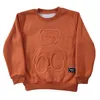 Pullover Embossed Fashionable Long Sleeve Cotton Childrens Bottoming Shirt Fleece Lined Tshirt 220922