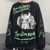 Heren Hoodies groot formaat Harajuku sweatshirt mannelijke student trend hiphop losse cartoon print op kleding herfst en winterins jas