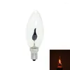 Vintage Edison LED -ljus gl￶dlampa E14 E27 Flameffekt 3W AC220V Hem f￶r dekor ampull
